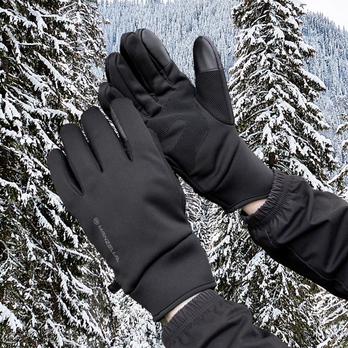 Mens Manzella Glove-Warmest  Black